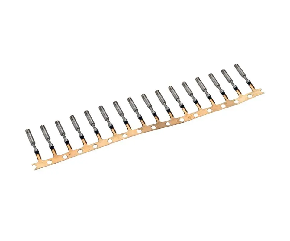 Stamped terminal material thickness limits —multi slide max 1.0 mm progressive die up to 3.0 mm 400 ton press capability